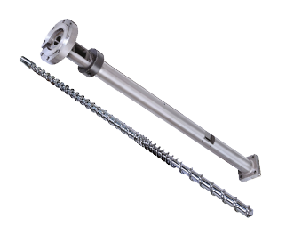 Single Screw and Barrel for Pelletizing Extruders