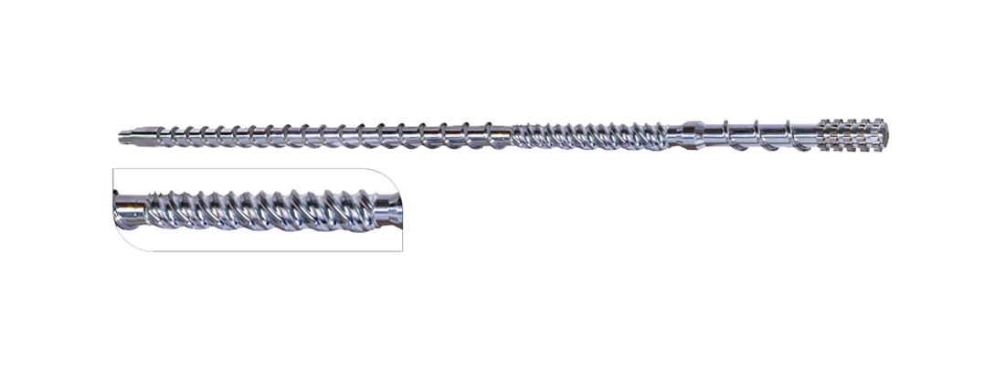 The detail of screw for blown film extrusion