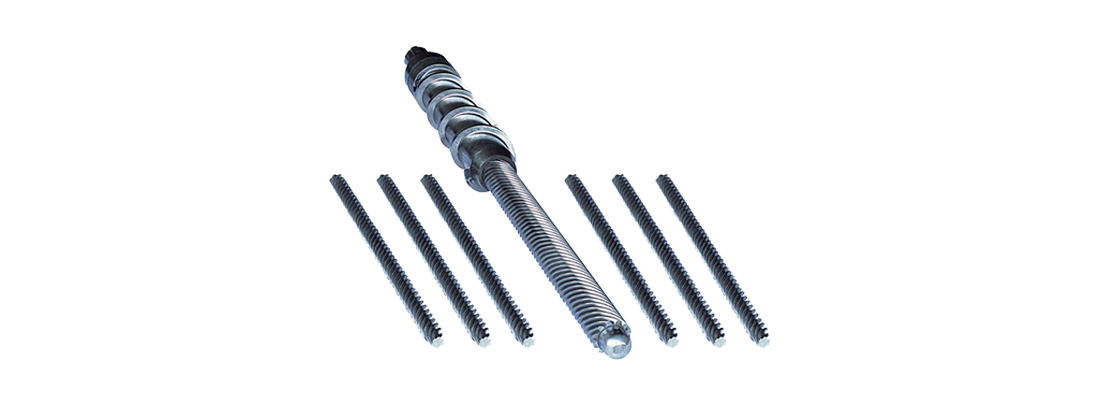 Planetary roller screw with low density thread