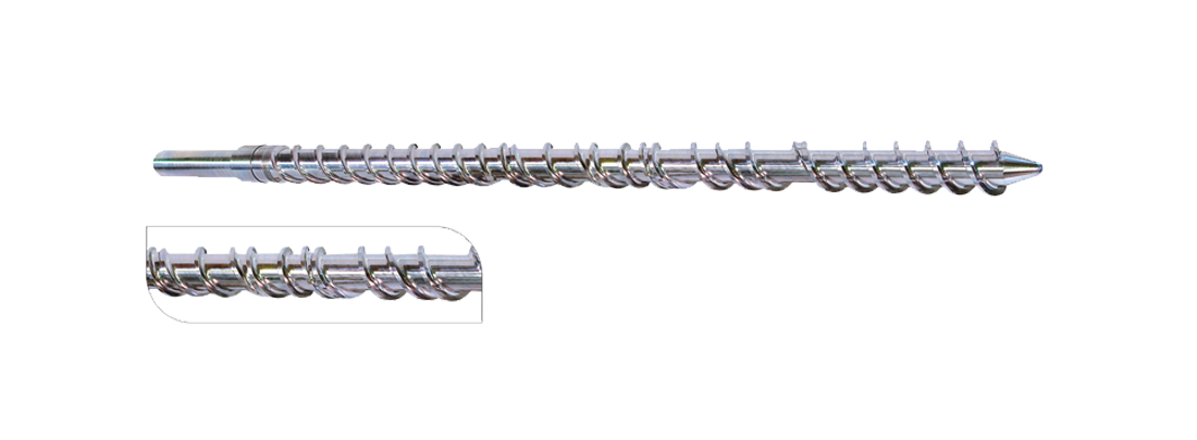 The detail of Injection molding screw for rubber injection